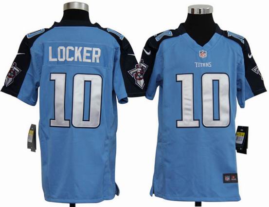 Youth Nike NFL Tennessee Titans 10 Locker light blue stitched jersey