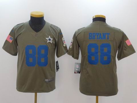 Youth Nike nfl cowboys #88 bryant Olive Salute To Service Limited Jersey