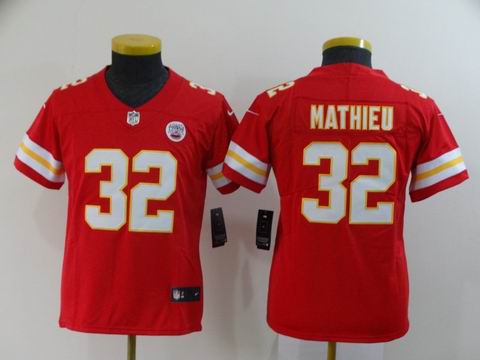 Youth nfl chiefs #32 Mathieu red vapor jersey