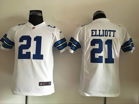 Youth nfl cowboys #21 Elliott white jersey
