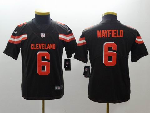Youth nike nfl Cleveland Browns #6 Mayfield brown rush II jersey