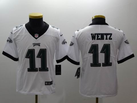 Youth nike nfl eagles #11 Wentz white rush II limited jersey