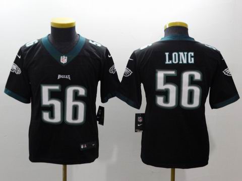 Youth nike nfl eagles #56 Long black rush II limited jersey