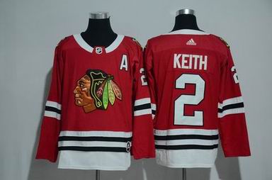 adidas nhl Chicago Blackhawks #2 Keith red jersey