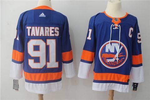 adidas nhl New York Islanders #91 Tavares blue jersey