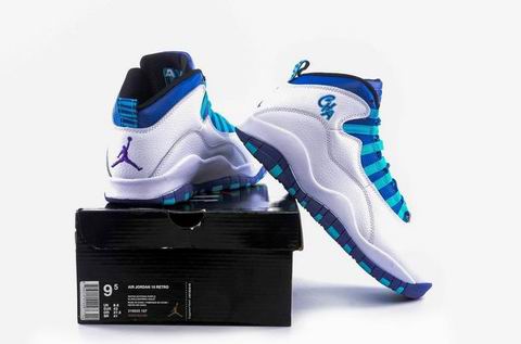 air jordan 10 retro shoes white blue