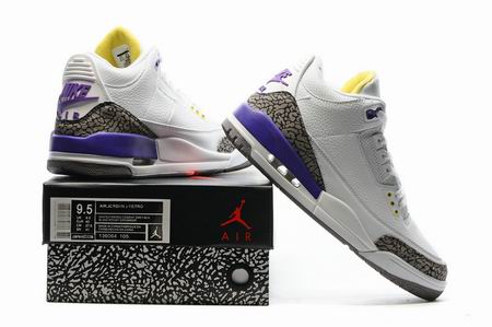 air jordan 3 retro shoes white purple
