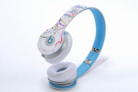 beats by dr.dre SOLO headphone white blue