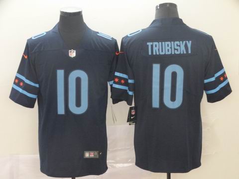 chicago bears #10 Trubisky blue city edition jersey