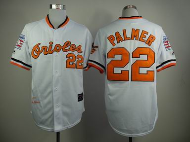 mlb Baltimore Orioles #22 Palmer white jersey hall of frame patch