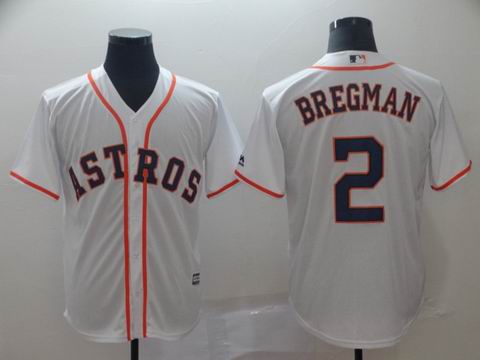 mlb Houston Astros #2 Bregman white game jersey
