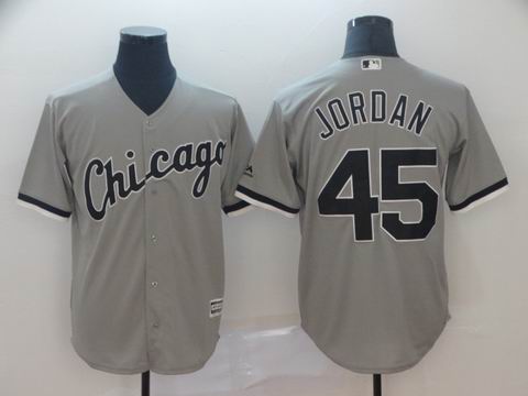 mlb chicago white sox #45 Jordan grey game jersey