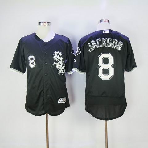 mlb chicago white sox #8 jackson black flexbase jersey