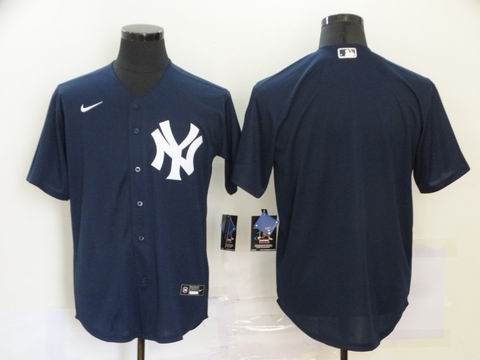mlb new york yankees blank blue jersey