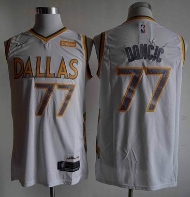 nba Dallas Mavericks #77 Luka Doncic white city edition