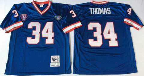 nfl Buffalo Bills #34 Campbell blue throwback jersey
