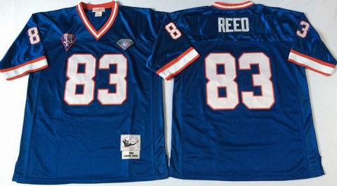 nfl Buffalo Bills #83 Reed blue throwback jersey