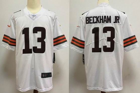 nfl Cleveland Browns #13 Beckham Jr white jersey