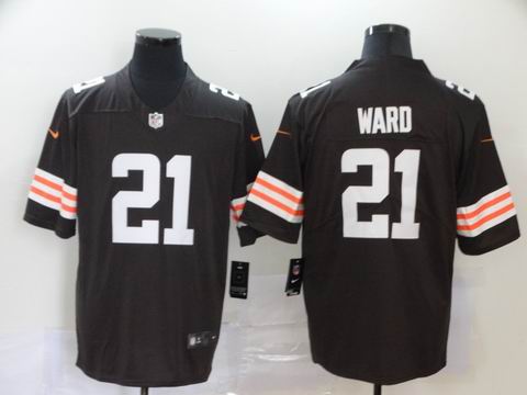 nfl Cleveland Browns #21 WARD brown vapor untouchable jersey