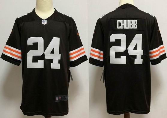 nfl Cleveland Browns #24 Nick Chubb brown jersey