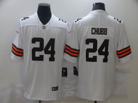 nfl Cleveland Browns #24 Nick Chubb white vapor untouchable jersey