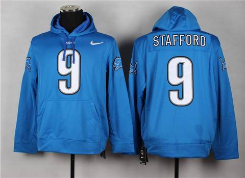 nfl Lions 9 Stafford sweatshirts hoody blue