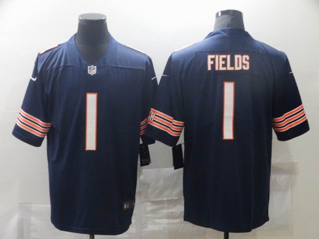 nfl bears #1 Fields blue vapor untouchlable jersey