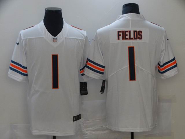 nfl bears #1 Fields vapor untouchlable white jersey