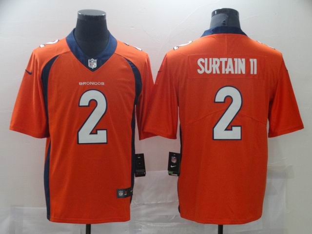 nfl broncos #2 SURTAIN II orange vapor untouchable jersey