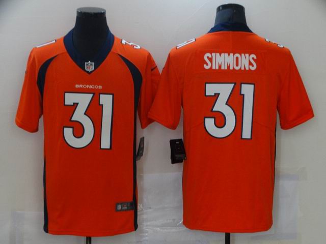nfl broncos #31 SIMMONS orange vapor untouchable jersey
