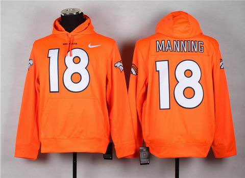 nfl broncos 18 manning sweatshirts hoody orange