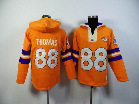 nfl broncos 88 Thomas orange sweatshirt hoody