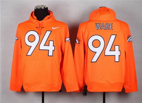 nfl broncos 94 Ware sweatshirts hoody orange