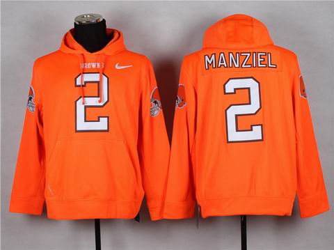 nfl browns 2 Manziel sweatshirts hoody orange