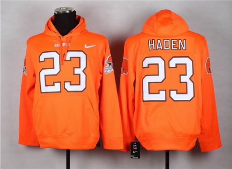 nfl browns 23 Haden sweatshirts hoody orange