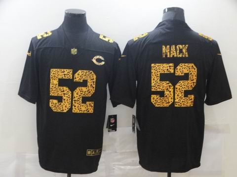 nfl chicago Bears #52 MACK black lepoard jersey