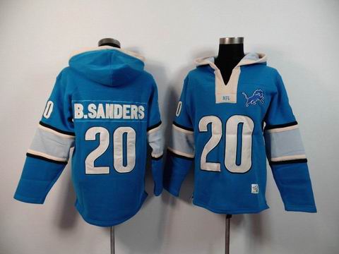 nfl lions 20 B.Sanders blue sweatshirt hoody