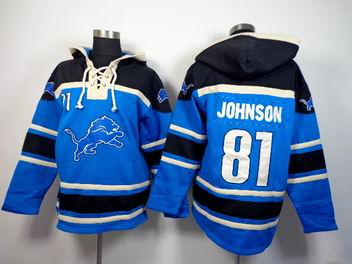 nfl lions 81# Johnson sweatshirts hoody