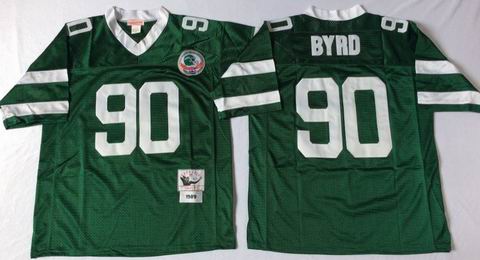 nfl new york jets #90 Byrd green throwback jersey
