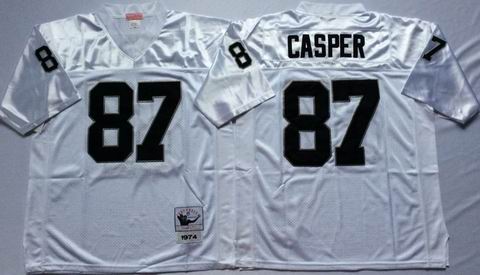 nfl oakland raiders #87 Casper white throwback jersey