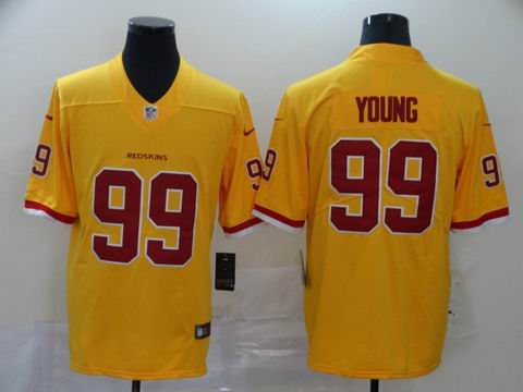 nfl redskins #99 YOUNG gold rush jersey