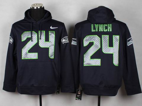 nfl seahawks 24 Lynch sweatshirts hoody blue