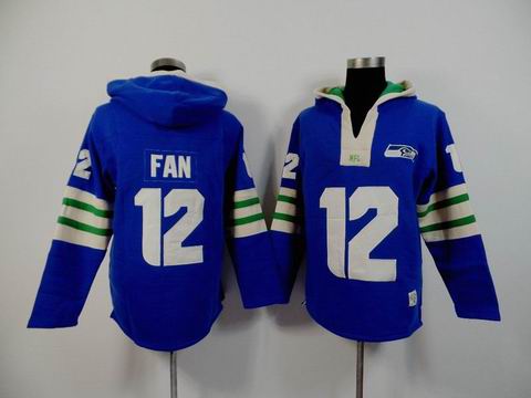 nfl seattle seahawks 12 Fan blue sweatshirt hoody