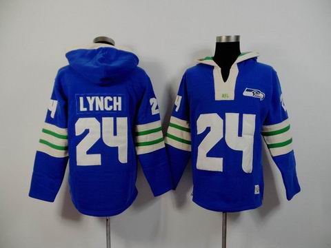 nfl seattle seahawks 24 Lynch blue sweatshirt hoody