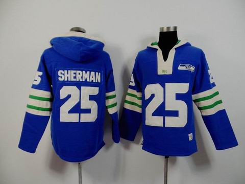 nfl seattle seahawks 25 Sherman blue sweatshirt hoody