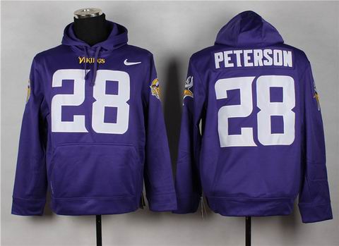 nfl vikings 28 Peterson sweatshirts hoody purple