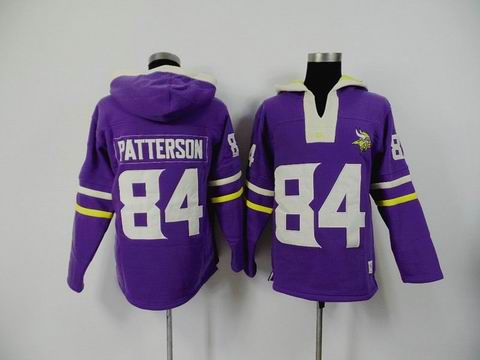 nfl vikings 84 Patterson purple sweatshirt hoody
