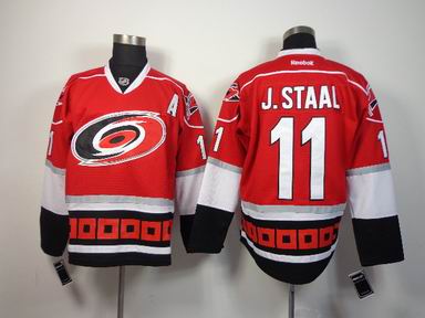 nhl Carolina hurricanes #11 J.Staal red jersey