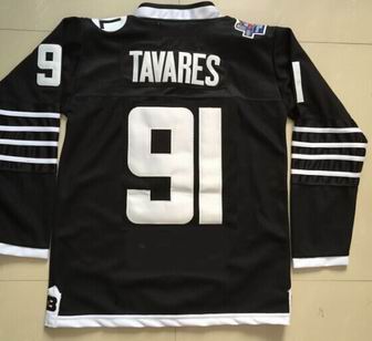 nhl New York Islanders #91 Tavares black jersey