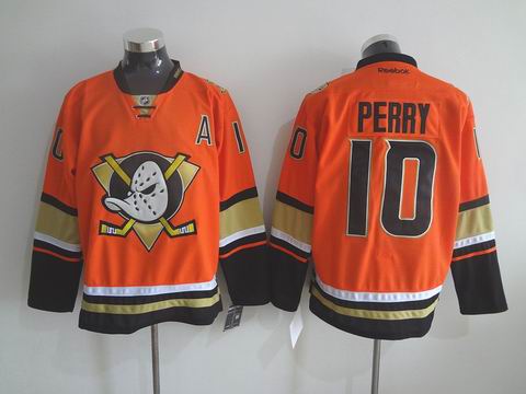 nhl anaheim ducks #10 Perry orange jersey